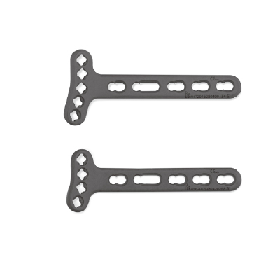 斜T型锁定板 桡骨掌侧关外节 多轴孔（左右式）